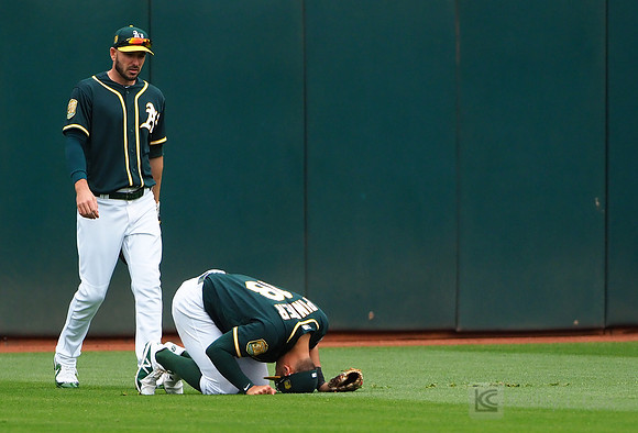 MLB: Texas Rangers at Oakland Athletics
