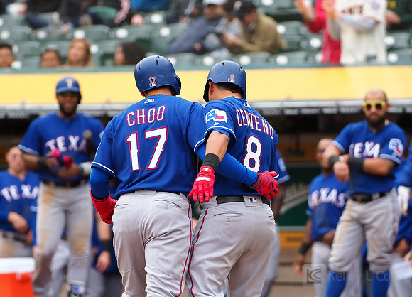 MLB: Texas Rangers at Oakland Athletics