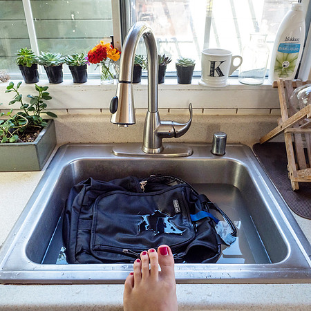 Washing My Camera Bag