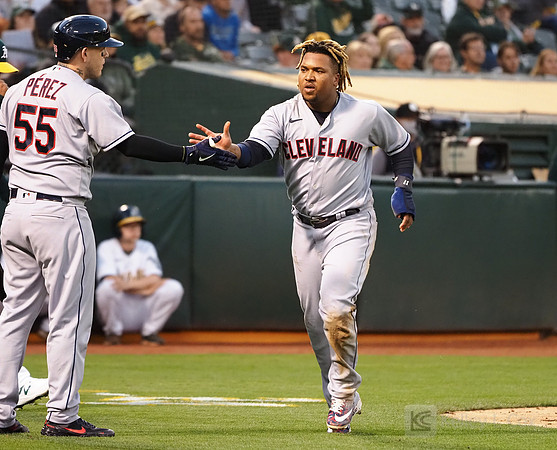 MLB: Cleveland Indians at Oakland Athletics