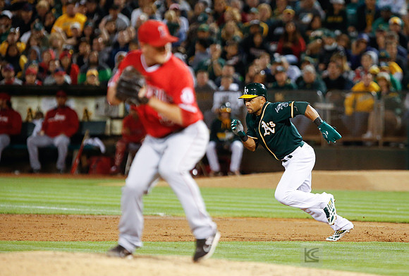 MLB: Los Angeles Angels at Oakland Athletics