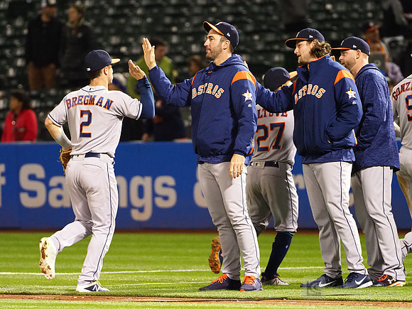 MLB: Houston Astros at Oakland Athletics