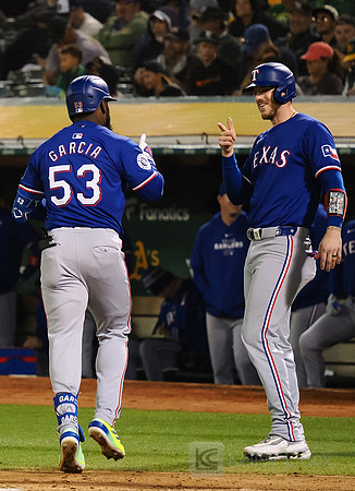 MLB: Texas Rangers at Oakland Athletics