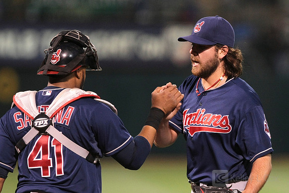 MLB: Cleveland Indians at Oakland Athletics