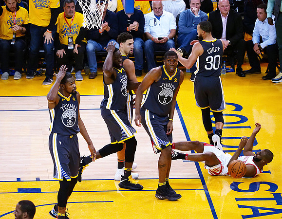 NBA: Playoffs-Houston Rockets at Golden State Warriors