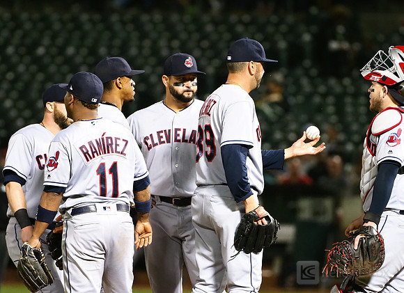MLB: Cleveland Indians at Oakland Athletics
