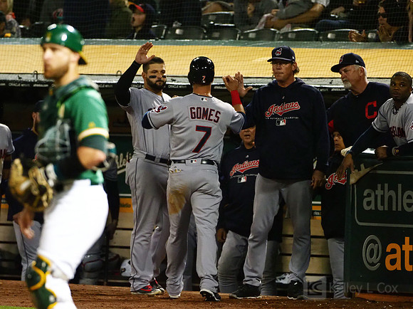 MLB: Cleveland Indians at Oakland Athletics