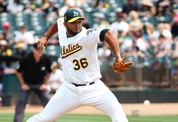 MLB: Cleveland Indians at Oakland Athletics