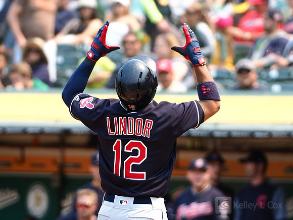 MLB: Cleveland Indians at Oakland Athletics