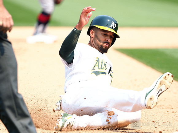 MLB: Cleveland Indians at Oakland Athletics