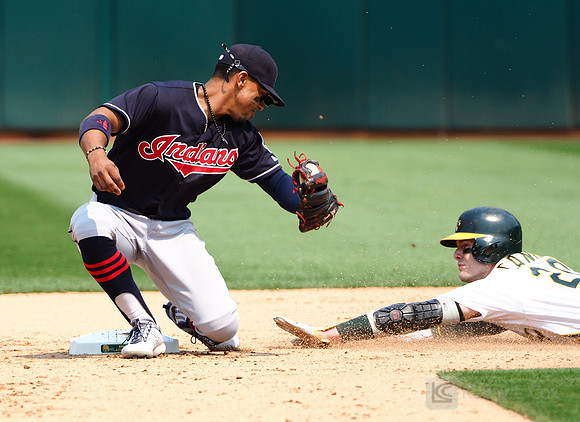 MLB: Cleveland Indians at Oakland Athletics
