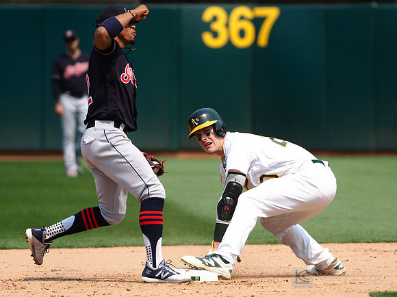 MLB: Cleveland Indians at Oakland Athletics