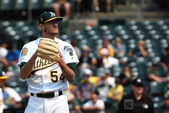MLB: Cleveland Indians at Oakland Athletics