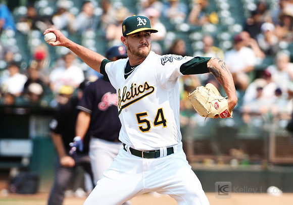 MLB: Cleveland Indians at Oakland Athletics