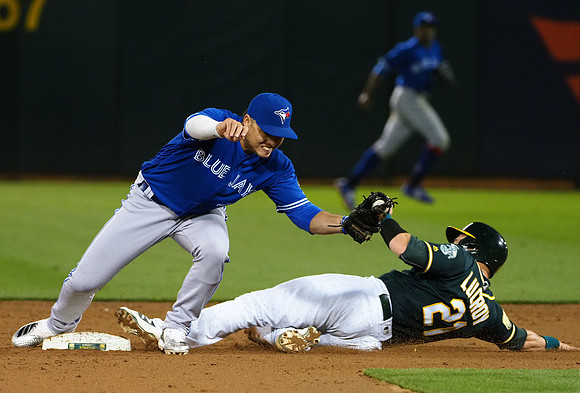 MLB: Toronto Blue Jays at Oakland Athletics