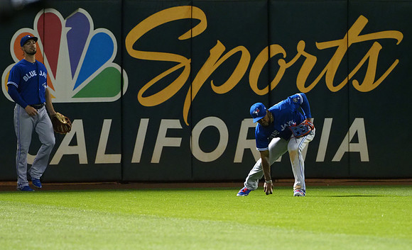 MLB: Toronto Blue Jays at Oakland Athletics