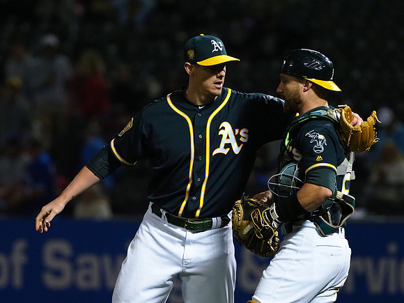 MLB: Toronto Blue Jays at Oakland Athletics