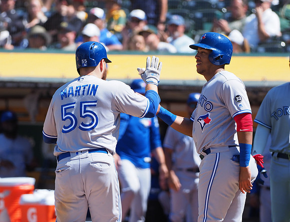 MLB: Toronto Blue Jays at Oakland Athletics