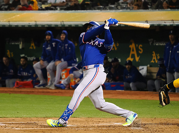 MLB: Texas Rangers at Oakland Athletics