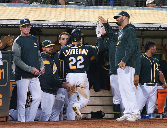 MLB: Texas Rangers at Oakland Athletics