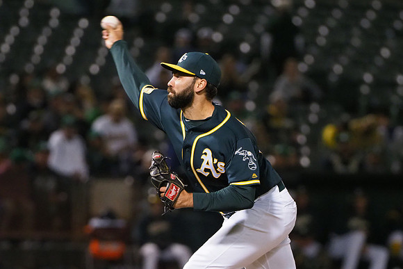 MLB: Texas Rangers at Oakland Athletics