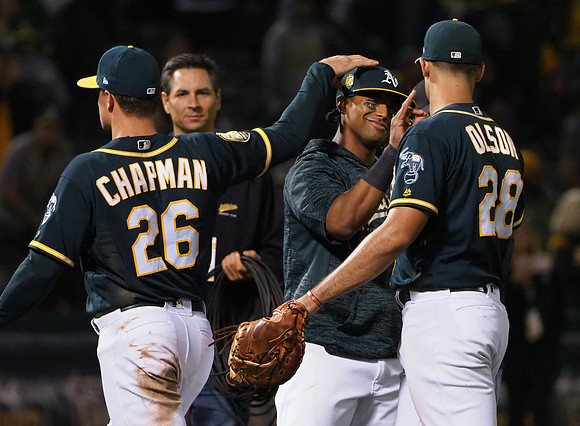 MLB: Texas Rangers at Oakland Athletics