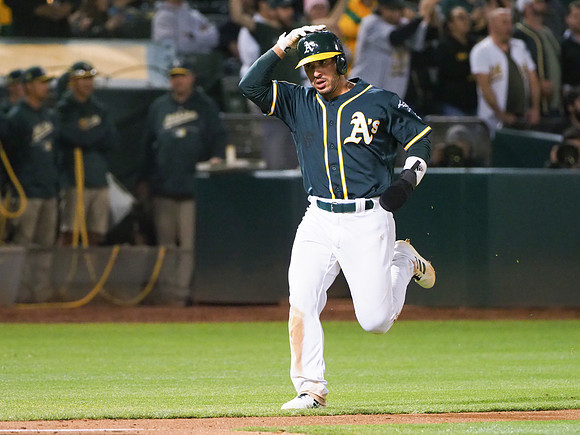 MLB: Texas Rangers at Oakland Athletics