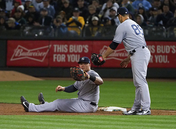 MLB: New York Yankees at Oakland Athletics