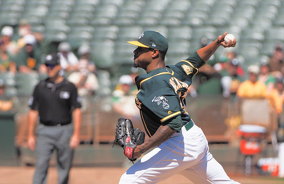 MLB: Los Angeles Angels at Oakland Athletics
