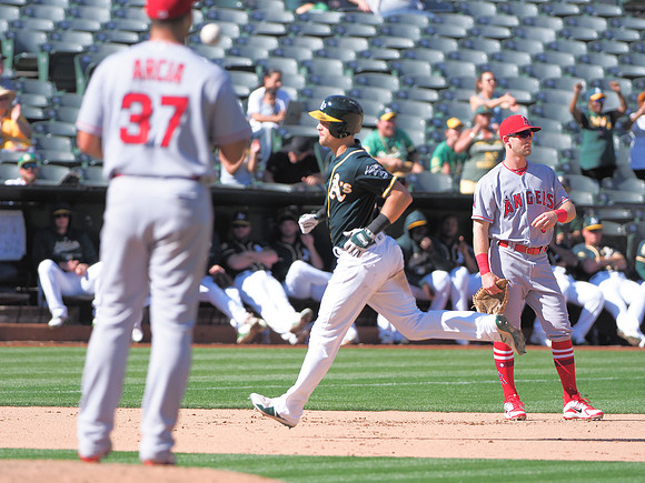 MLB: Los Angeles Angels at Oakland Athletics
