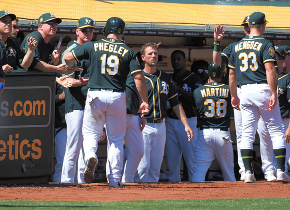 MLB: Los Angeles Angels at Oakland Athletics