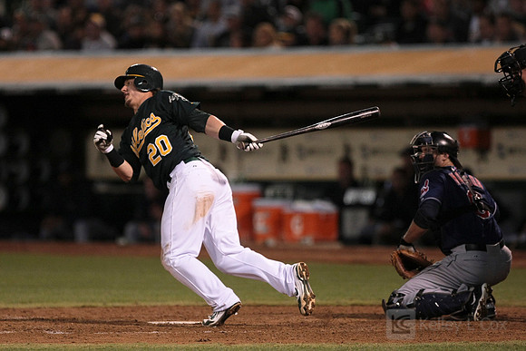 MLB: Cleveland Indians at Oakland Athletics