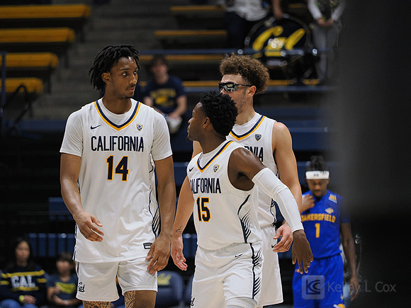 Grant Newell (14), Jalen Cone (15), Devin Askew (55)