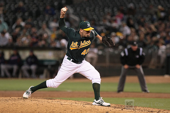 MLB: Cleveland Indians at Oakland Athletics