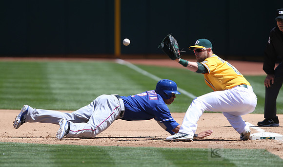 MLB: Texas Rangers at Oakland Athletics