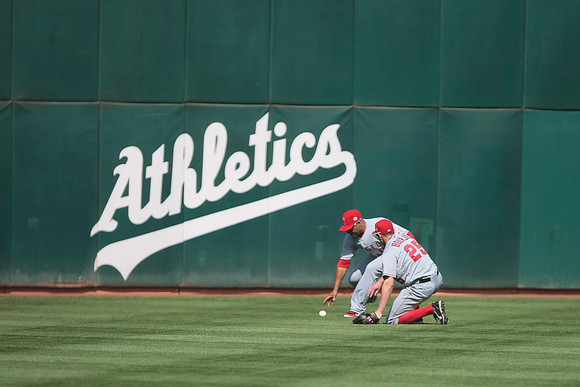 MLB: Los Angeles Angels at Oakland Athletics