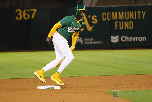MLB: Texas Rangers at Oakland Athletics