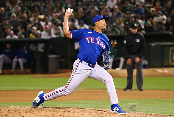 MLB: Texas Rangers at Oakland Athletics