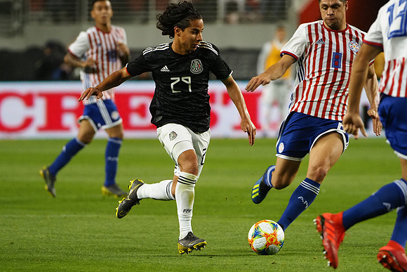 Soccer: Paraguay at Mexico