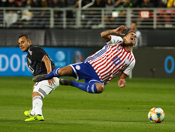 Soccer: Paraguay at Mexico