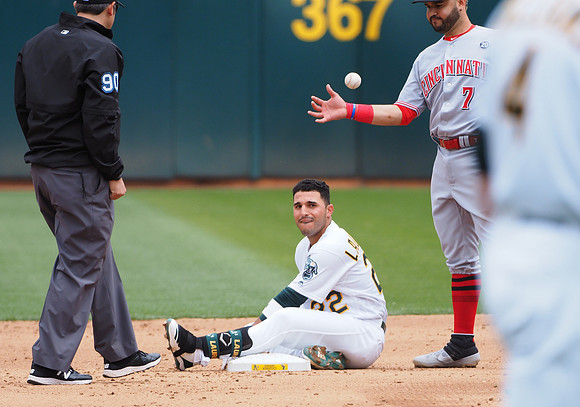 MLB: Cincinnati Reds at Oakland Athletics