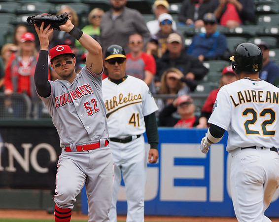 MLB: Cincinnati Reds at Oakland Athletics