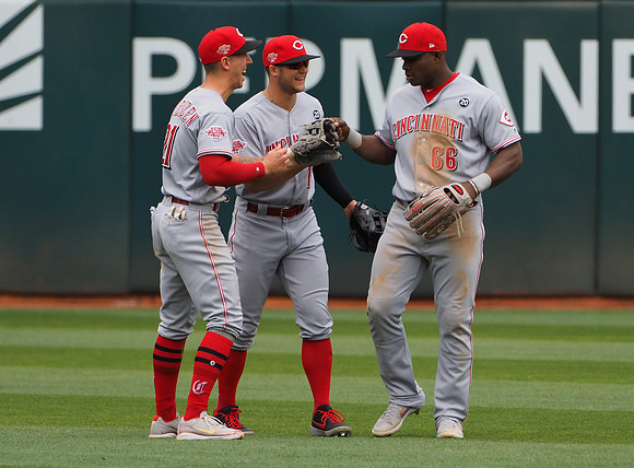 MLB: Cincinnati Reds at Oakland Athletics