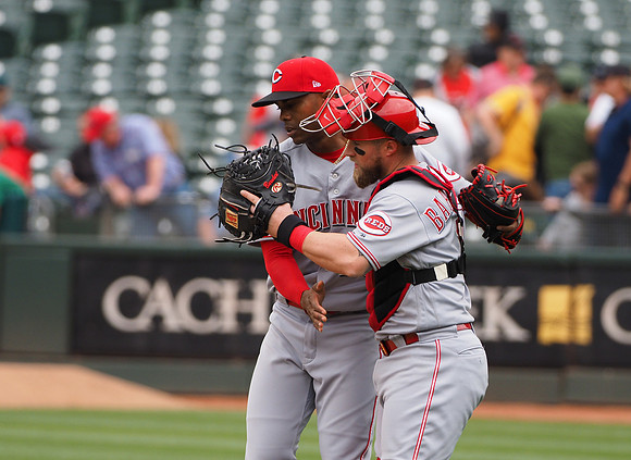 MLB: Cincinnati Reds at Oakland Athletics