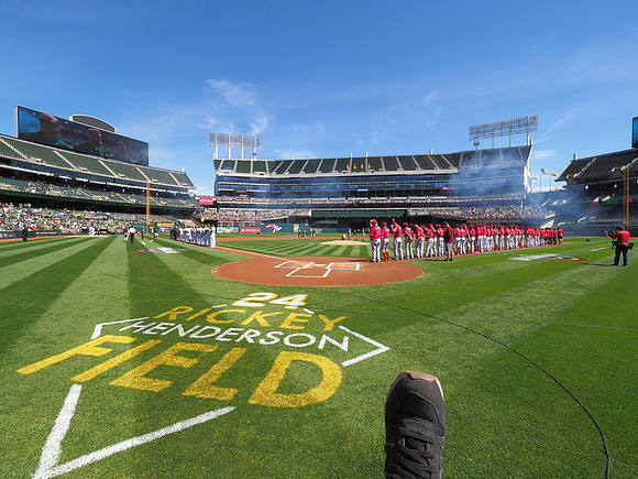 MLB: Los Angeles Angels at Oakland Athletics