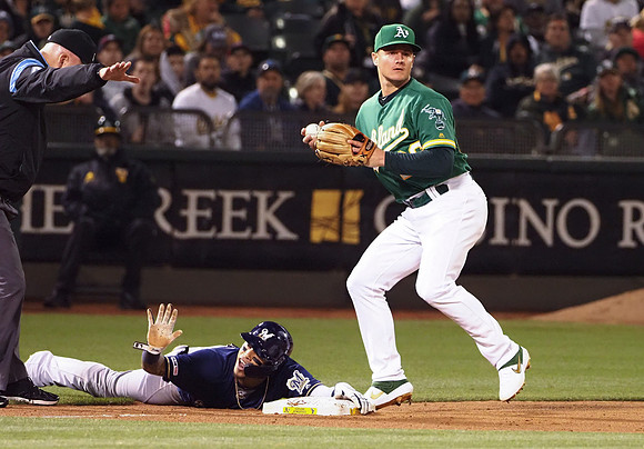 MLB: Milwaukee Brewers at Oakland Athletics