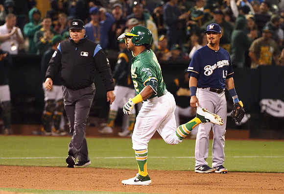 MLB: Milwaukee Brewers at Oakland Athletics