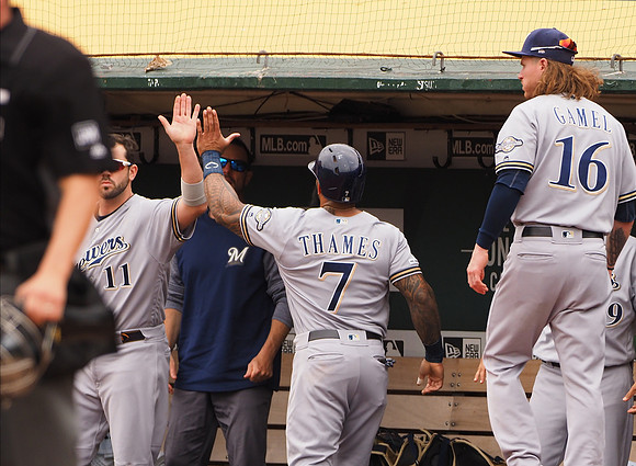 MLB: Milwaukee Brewers at Oakland Athletics