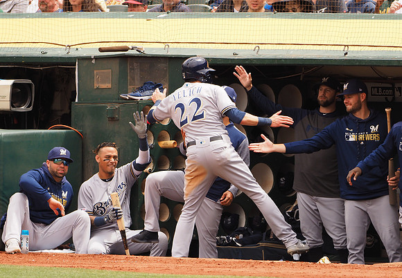 MLB: Milwaukee Brewers at Oakland Athletics