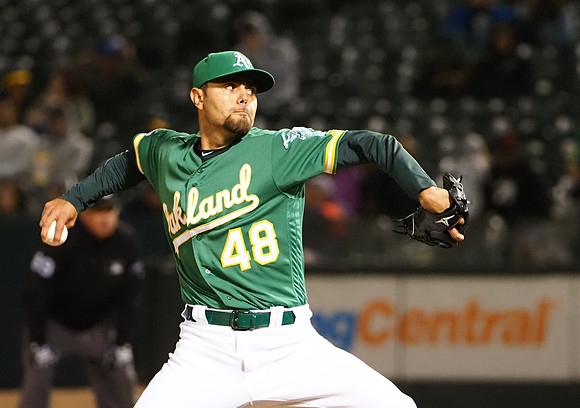 MLB: Toronto Blue Jays at Oakland Athletics